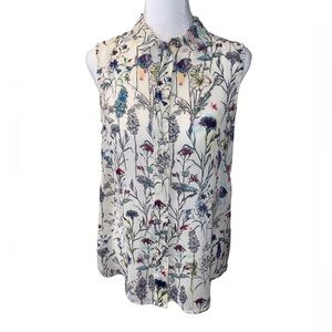 H&M Floral Sleeveless Top Size 6